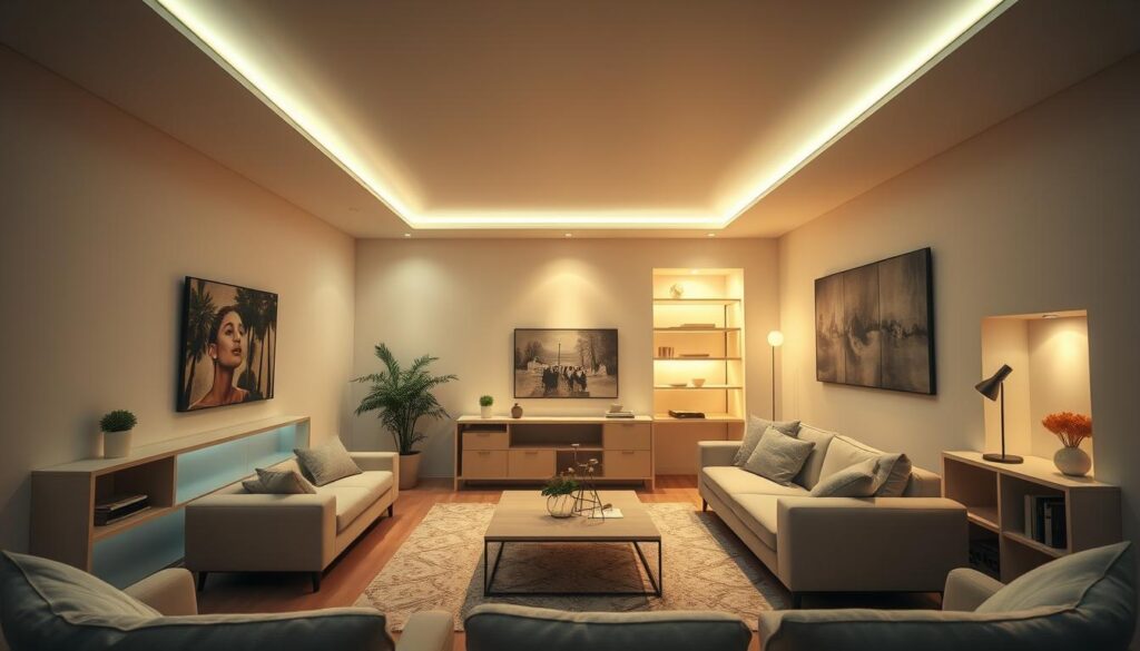 indirekte Beleuchtung zur Verbesserung der Raumwirkung