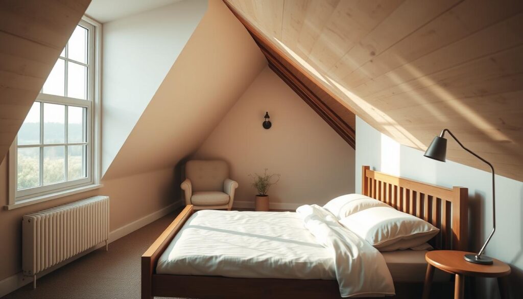 Kleines Schlafzimmer mit Dachschrägen einrichten Kleines Schlafzimmer mit Dachschrägen einrichten