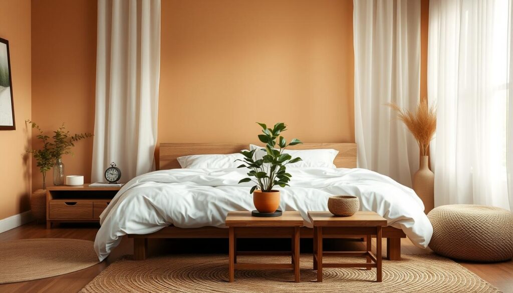 Naturfarben im Schlafzimmer