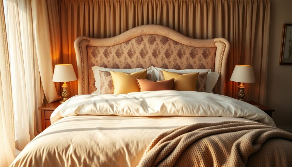 Schlafzimmer Textildekoration