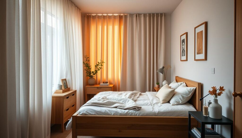 Schmales Schlafzimmer einrichten Tipps