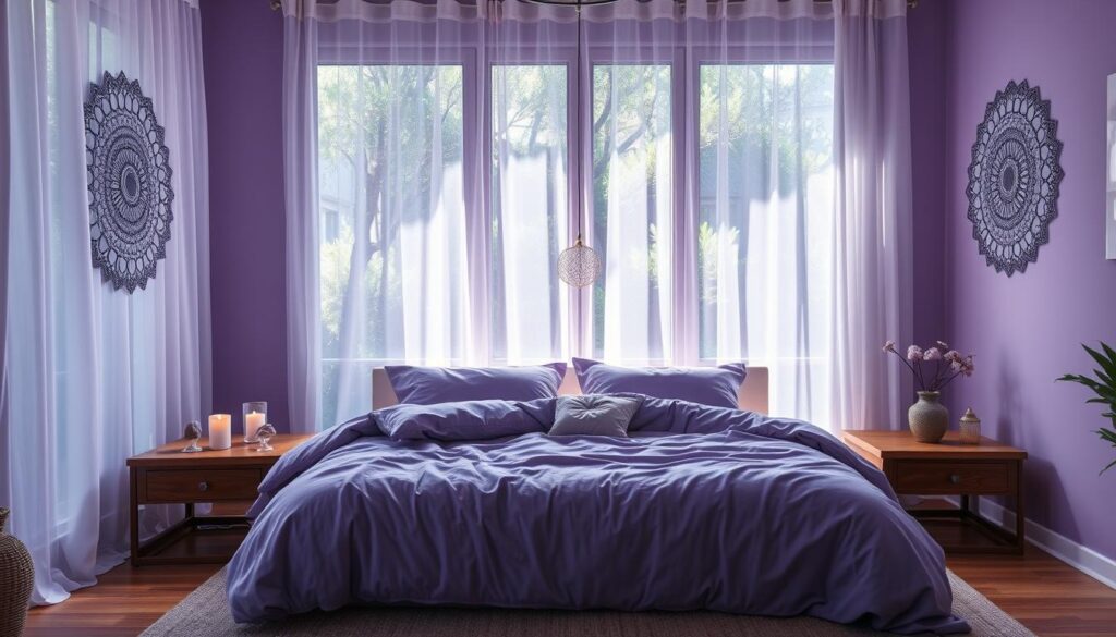 Violett Schlafzimmer Spiritualität