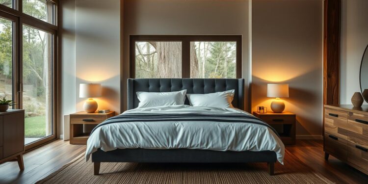 Wie stellt man am besten das Bett im Schlafzimmer?