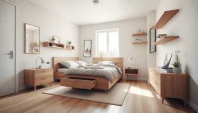 Wie wirkt ein kleines Schlafzimmer größer?
