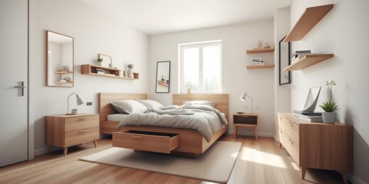 Wie wirkt ein kleines Schlafzimmer größer?