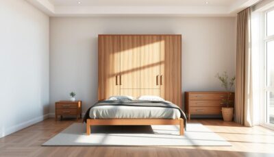 Wo sollte der Kleiderschrank im Schlafzimmer stehen?